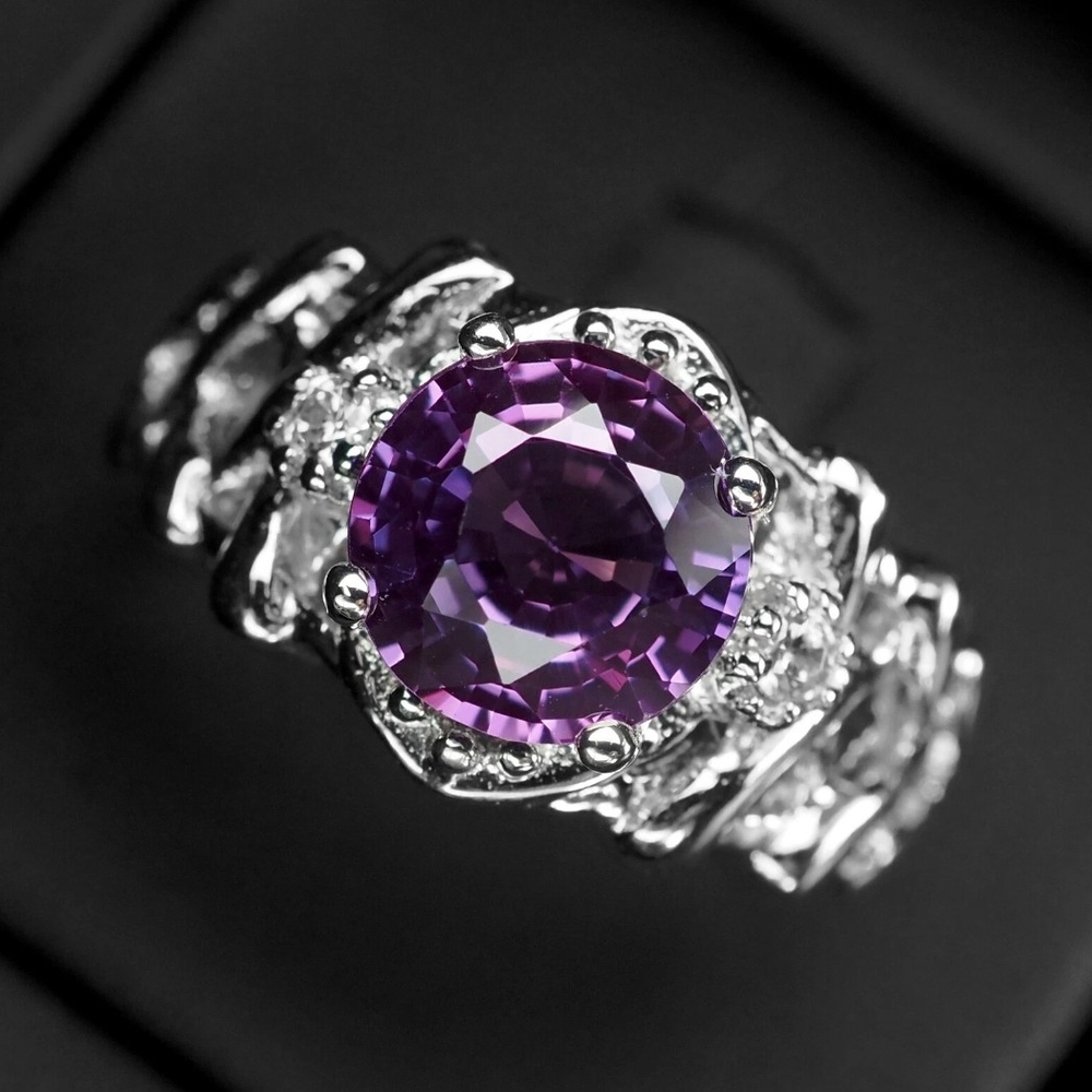 Handmade 3.10CT Lavender Purple Sapphire Ring